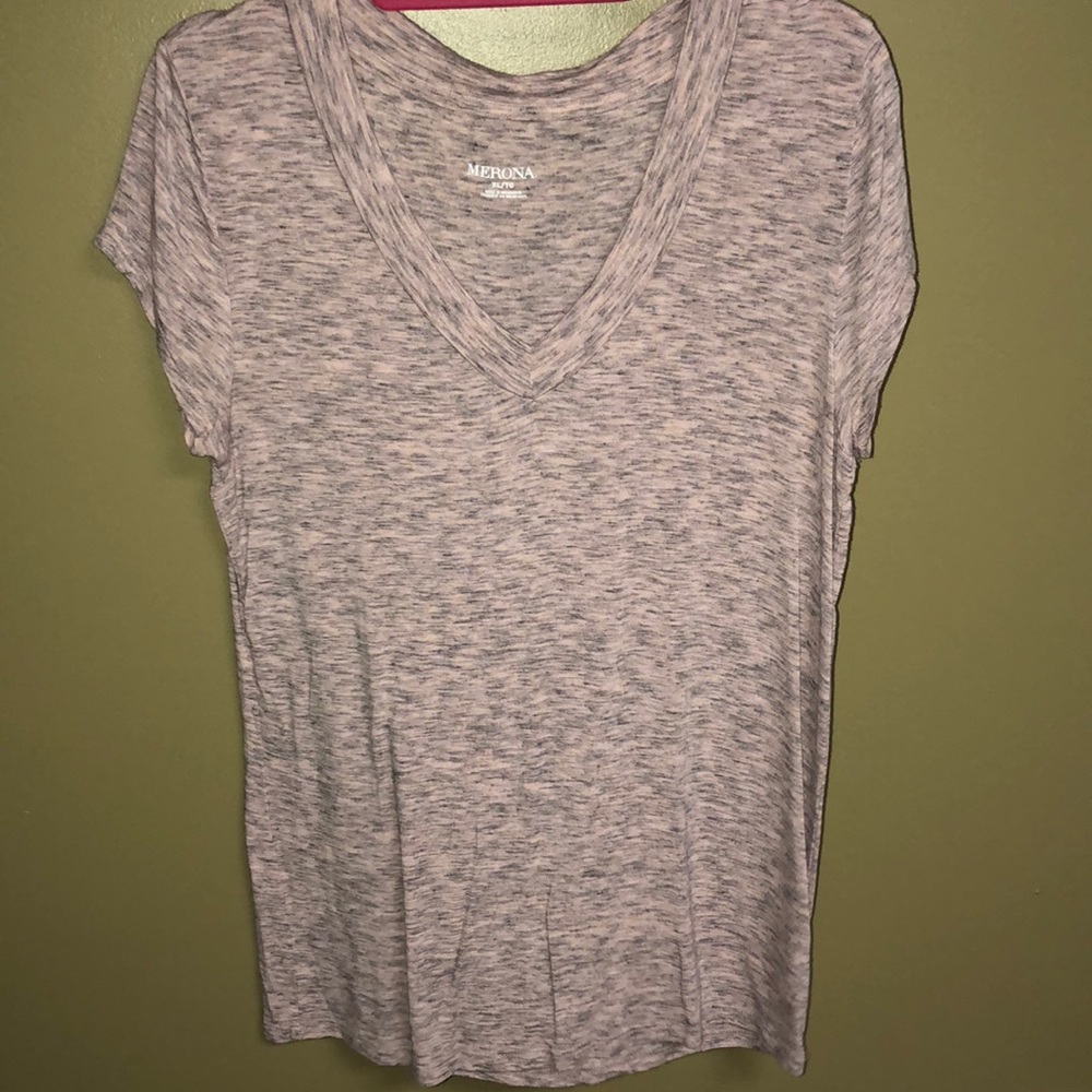 Marona Grey/Pink Fitted Tee